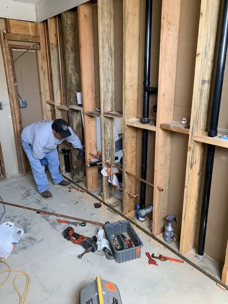 Commercial rough-in plumbing for Gas Line Repair in Geneva Road